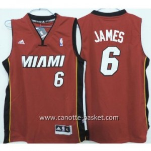 Maglie bambino Miami Heat LeBron James #6 rosso