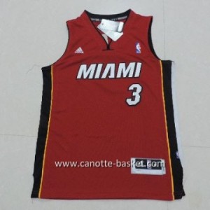Maglie bambino Miami Heat Dwyane Wade #3 rosso
