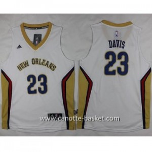 Maglie nba bambino New Orleans Pelicans Anthony Davis #23 bianco