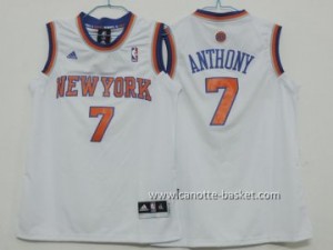 Maglie nba bambino New York Knicks Carmelo Anthony #7 bianco