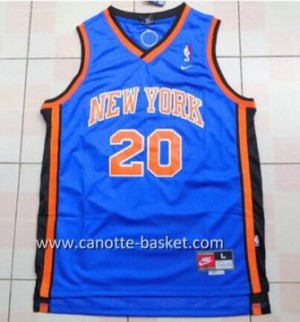 Maglie nba New York Knicks Allan Houston #20 blu