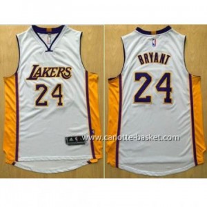 Maglie nba Los Angeles Lakers Kobe Bryant #24 bianco AU tessuti