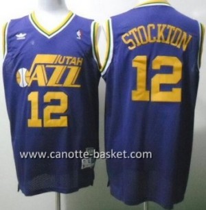 Maglie nba Utah Jazz John Stockton #12 porpora