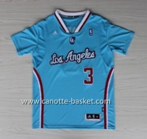 Maglie nba Los Angeles Clippers Chris Paul #3 blu manica lunga
