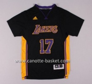 Maglie nba Los Angeles Lakers Jeremy Lin #17 nero manica corta
