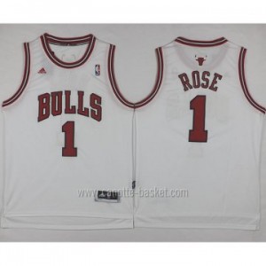 Maglie nba Chicago Bulls Derrick Rose #1 bianco
