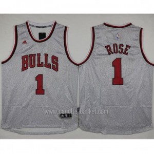 Maglie nba Chicago Bulls Derrick Rose #1 moda grigio