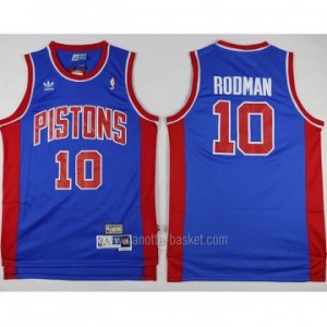 Maglie nba Detroit Pistons blu Dennis Rodman #10