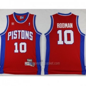 Maglie nba Detroit Pistons rosso Dennis Rodman #10