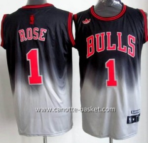 Maglie nba Chicago Bulls Derrick Rose # 1 Fadeaway Moda