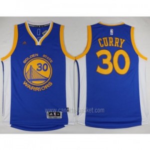 Maglie nba Golden State Warriors Stephen Curry #30 blu nuovo Champion Edition