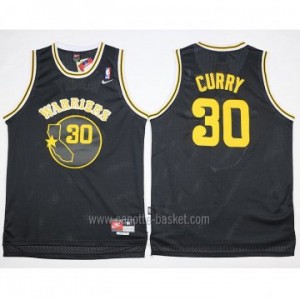 Maglie nba Golden State Warriors Stephen Curry #30 nero Retro