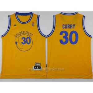 Maglie nba Golden State Warriors Stephen Curry #30 nuovi tessuti giallo