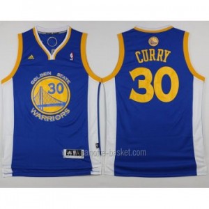 Maglie nba Golden State Warriors Stephen Curry #30 blu nuovi tessuti