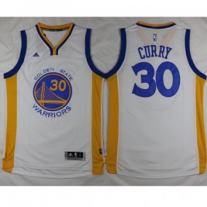 Maglie nba Golden State Warriors Stephen Curry #30 bianco