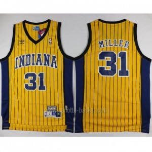 Maglie nba Indiana Pacers Reggie Miller #31 giallo strisce