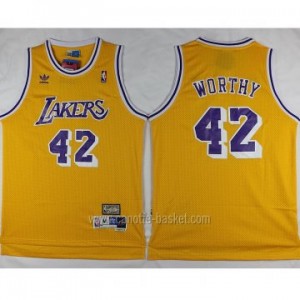 Maglie nba Los Angeles Lakers James Worthy #42 giallo