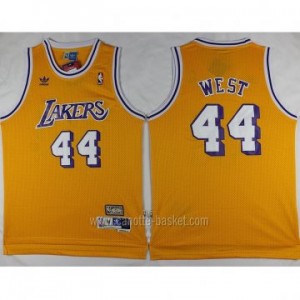 Maglie nba Los Angeles Lakers Jerry West #44 giallo