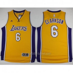 Maglie nba Los Angeles Lakers Jordan Clarkson #6 giallo 2016 stagione