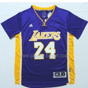 Maglie nba Los Angeles Lakers Kobe Bryant #24 porpora manica corta