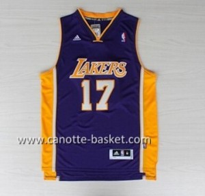 Maglie nba Los Angeles Lakers Jeremy Lin #17 porpora