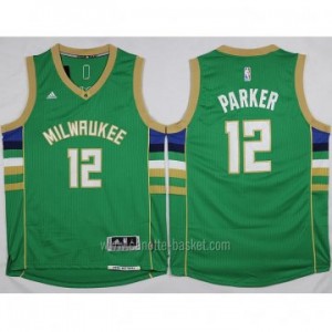 Maglie nba Milwaukee Bucks Jabari Parker #12 verde 15-16 stagione