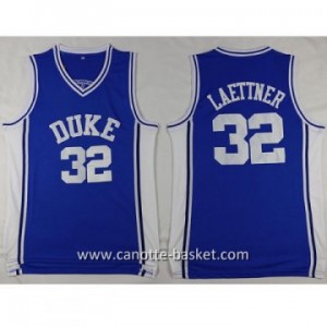 Maglie nba NCAA Duke University Christian Laettner #32 blu