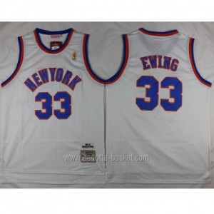 Maglie nba New York Knicks Patrick Ewing #33 bianco