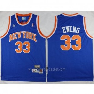 Maglie nba New York Knicks Patrick Ewing #33 blu