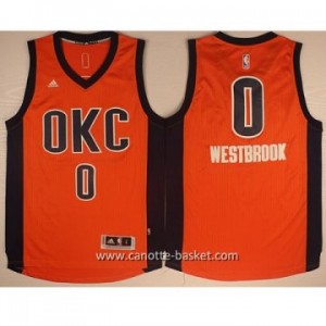 Maglie nba Oklahoma City Thunde Russell Westbrook #0 arancione