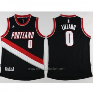 Maglie nba Portland Blazers Damian Lillard #0 nero nuovo