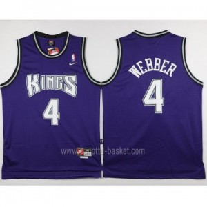 Maglie nba Sacramento Kings Chris Webber #4 porpora