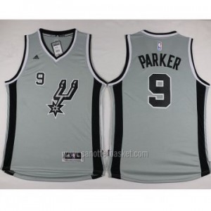 Maglie nba San Antonio Spurs Tony Parker #9 nuovo grigio
