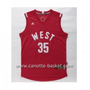 Maglie 2016 West All-Star Kevin Durant  #35 rosso