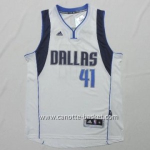 Maglie nba Dallas Mavericks Dirk Nowitzki #41 bianco