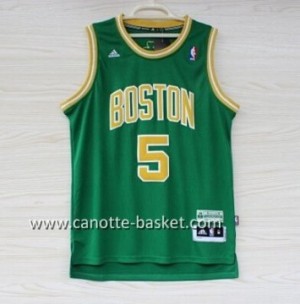 Maglie nba Boston Celtics Kevin Garnett #5 verde parola d'oro