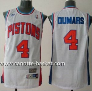 Maglie nba Detroit Pistons Joe Dumars #4 bianco