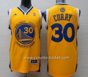 nuovo Maglie nba Golden State Warriors Stephen Curry #30 giallo