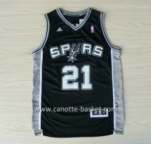 Maglie nba San Antonio Spurs Tim Duncan #21 nero 14-15 stagione