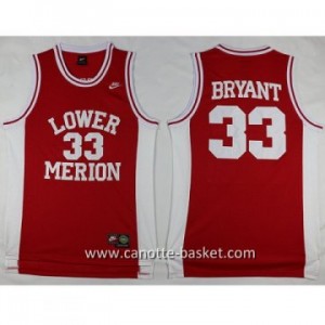 cantte nba NCAA LOWER MERION Kobi Bryant #33 rosso