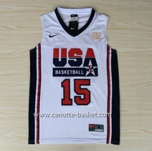 maglie basket 1992 USA Carmelo Anthony #15 bianco