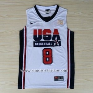 maglie basket 1992 USA Scottie Pippen #8 bianco