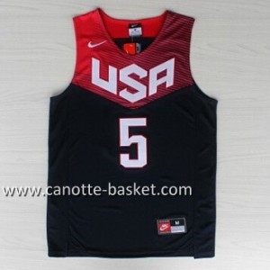 Maglie basket 2014 USA Kevin Durant #5 nero