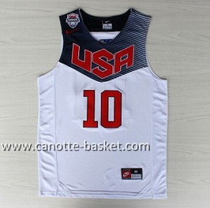 Maglie basket 2014 USA Kyrie Irving #10 bianco