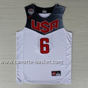 Maglie basket 2014 USA Derrick Rose #6 bianco
