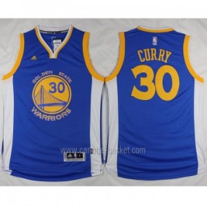 nuovo Maglie nba Golden State Warriors Stephen Curry #30 blu