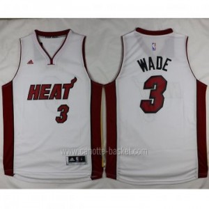 nuovo Maglie nba Miami Heat Dwyane Wade #3 bianco