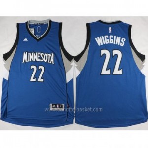 nuovo Maglie nba Minnesota Timberwolves Andrew Wiggins #22 blu