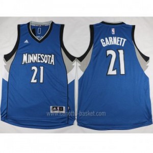 nuovo Maglie nba Minnesota Timberwolves Kevin Garnett #21 blu