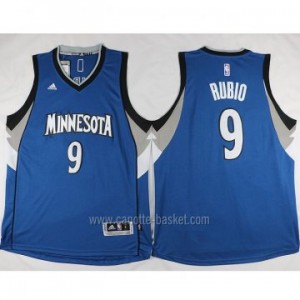 nuovo Maglie nba Minnesota Timberwolves blu Ricky Rubio #9